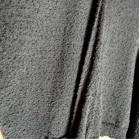 Evereve Navy Izzie Cardigan Nubby Open Front Long Sleeve Sweater Size Small - Picture 5 of 7